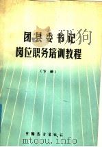 团县委书记岗位职务培训教程 下 1989 PDF电子版封面 7505004174 吕宜明主编