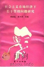 社会主义市场经济下若干管理问题的研究 1996 PDF电子版封面 7506006820 周韶成,陈兴滨主编;金泉源,王国元,孙健升,张家琦副主编