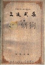 文廷式集 上 1993 PDF电子版封面 7101005659 汪叔子编