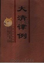 大清律例 1993 PDF电子版封面 7805042802 张荣铮等点校