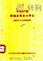 中国共产党郾城县党史大事记（1986 PDF版）
