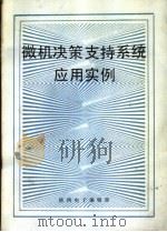 微机决策支持系统应用实例 1989 PDF电子版封面 雷家骕,雷震主编;杜跃平,雷家骏,赵文平,王柏林,马恒声,王