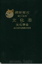 湖南省志 第19卷 文化志 文化事业 1991 PDF电子版封面 7543802783 湖南省地方志编纂委员会编