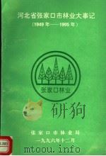 河北省张家口市林业大事记  1949年-1995年（1996 PDF版）