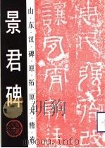 景君碑 1993 PDF电子版封面 7533303083 宫衍兴编