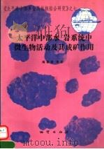 太平洋中部水-岩系统中微生物活动及其成矿作用 1994 PDF电子版封面 7116014756 阎葆瑞等著
