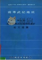 前寒武纪地质.第4号  北方前寒武纪地质及成矿论文选集（1990 PDF版）