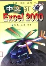 中文Excel 2000 1999 PDF电子版封面 7561116012 张帆,王磊编著