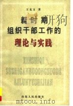 新时期组织干部工作的理论与实践 1999 PDF电子版封面 7209024824 王克玉著