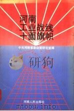 河南工业战线十面旗帜 1991 PDF电子版封面 7215014835 中共河南省委政策研究室编
