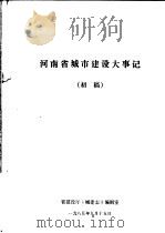 河南省城市建设大事记  初稿（1985 PDF版）