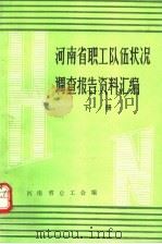 河南省职工队伍状况调查报告资料汇编  下（ PDF版）