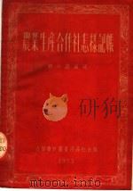 农业生产合作社怎样记帐 1953 PDF电子版封面 505304 顾小涛编