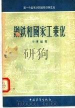 第一个五年计划通俗读物 钢铁和国家工业化 1956 PDF电子版封面 小章编