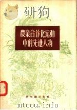 农业合作化运动中的先进人物 1956 PDF电子版封面 T3076·40 新知识出版社编