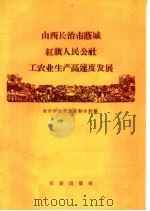 山西长治市荫城红旗人民公社工农业生产高速度发展 1960 PDF电子版封面 4144·129 全国农业展览馆综合馆编