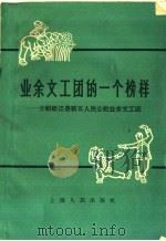 业余文工团的一个榜样 介绍松江县新五人民公社业余文工团 1960 PDF电子版封面 3074·355 上海人民出版社编