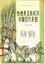 敦煌是怎样成为皮棉百斤县的 1958 PDF电子版封面 T16096·61 刘孟晋编