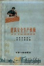 建筑安全生产快板 1961 PDF电子版封面 T15102·73 安徽省建筑厅,劳动工资处编