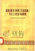 谈谈在优先发展重工业的基础上实行工农业并举的问题 1958 PDF电子版封面 T4106·82 中共湖北省委宣传部宣传处编