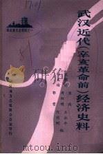 武汉近代 辛亥革命前 经济史料 1981 PDF电子版封面 皮明麻等著