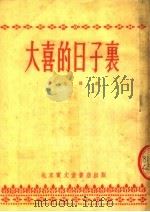 大喜的日子里 独幕话剧 1954 PDF电子版封面 李赤编剧