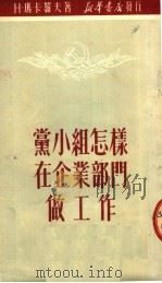 党小组怎样在企业部门做工作 1950 PDF电子版封面 (苏)玛卡罗夫撰;沈凤成译