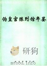 伪皇宫陈列馆年鉴  1985（ PDF版）