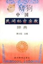 中国民间秘密宗教辞典 1996 PDF电子版封面 780543476X 濮文起主编