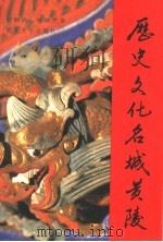 历史文化名城-黄陵 1995 PDF电子版封面 7560408737 何炳武,姚敏杰著