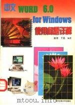 中文WORD 6.0 for Windows使用问题详解 1996 PDF电子版封面 7560508480 夏羽,千蓝编著