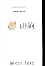 THOMAS CARLYLE A DESCRIPTIVE BIBLIOGRAPHY（ PDF版）