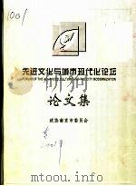 先进文化与城市现代化论坛论文集（ PDF版）