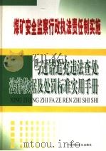 煤矿安全监察行政执法责任制实施与过错追究违法查处法律依据及处罚标准实用手册  第2卷（ PDF版）