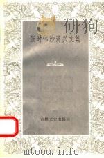 张时伟  沙济兴文集   1994  PDF电子版封面  7805287937  张时伟，沙济兴著 