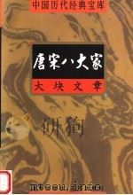大块文章 唐宋八大家 1998 PDF电子版封面 7805648735 符国栋主编;张健编