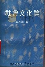 社会文化论 1994 PDF电子版封面 750591894X 高占祥著