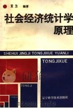 社会经济统计学原理 1995 PDF电子版封面 7538121196 宋力编著