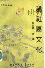 论社区文化 1994 PDF电子版封面 7503912723 高占祥主编