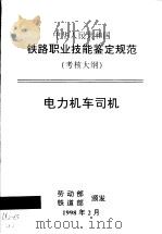 中华人民共和国铁路职业技能鉴定规范 考核大纲 电力机车司机 1998 PDF电子版封面 15113·1075 劳动部,铁道部