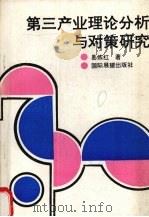 第三产业理论分析与对策研究 1993 PDF电子版封面 9627511697 易炼红著