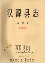 汉源县志  大事记  送审稿（1991 PDF版）