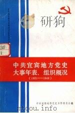中共宜宾地方党史大事年表、组织概况  1921-1949（1986 PDF版）