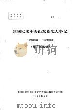 建国以来中共山东党史大事记 1976年10月—1992年12月 征求意见稿 1995 PDF电子版封面 建国以来中共山东党史大事记编审领导小组