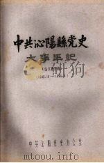 中共沁阳县党史大事年纪 征求意见稿 1949.10—1966.4 1984 PDF电子版封面 中共沁阳党史办公室
