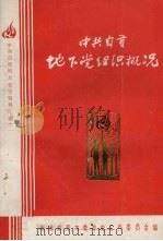 中共自贡地下党组织概况 1926—1949 1985 PDF电子版封面 中共自贡市委党史工作委员会编