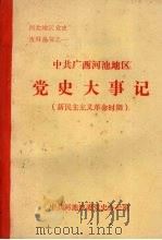 中共广西河池地区党史大事记 新民主主义革命时期 1987 PDF电子版封面 蓝天主编