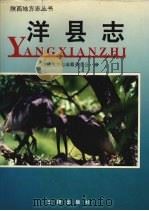 洋县志 1996 PDF电子版封面 7805469040 洋县地方志编纂委员会编
