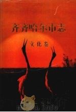 齐齐哈尔市志 4 文化卷 1999 PDF电子版封面 7806303790 潘晓黎总编;林伯平(卷)主编;齐齐哈尔市志编审委员会编