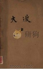 大波 上 1958 PDF电子版封面 李劼人著